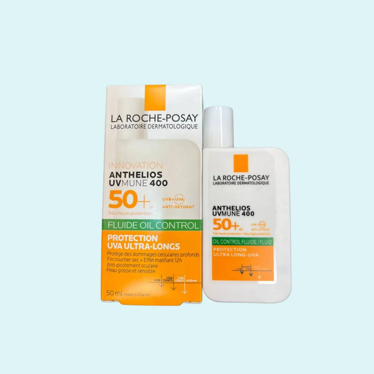  ضد آفتاب آنتلیوس UVmune 400 SPF 50+ مدل کنترل چربی لاروش پوزای